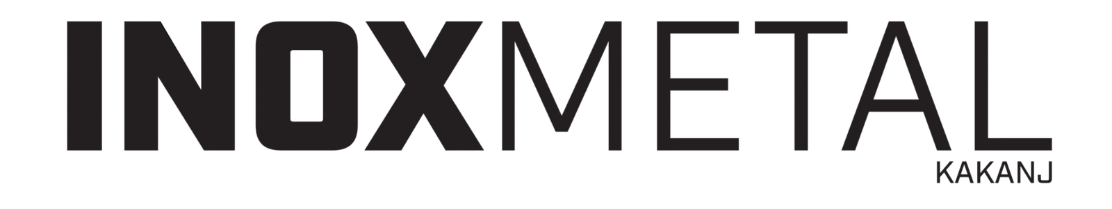 Inox Metal Kakanj logo in bold black typography with clean modern lettering on a transparent background.