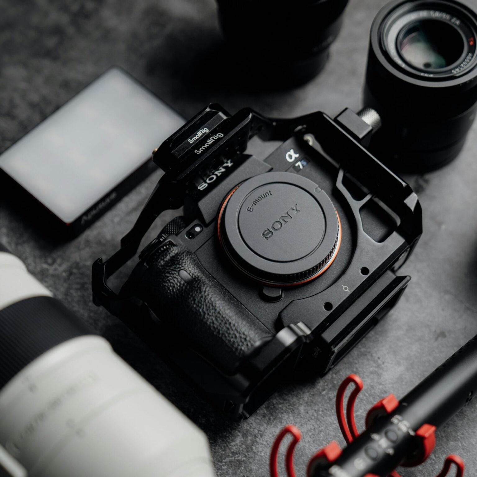 Professional Sony camera setup commonly used in content creation efforts aligned with RevampX branding solutions.